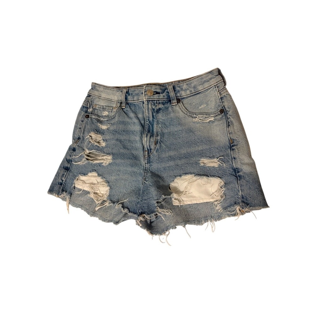 American Eagle Distressed Light Blue Denim‎ Shorts